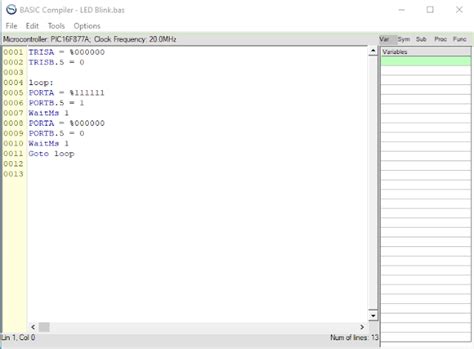 PicBasic Programming 的图像结果