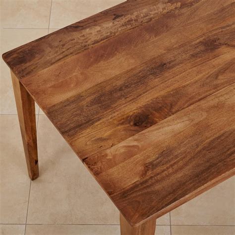 Buy Helios Amora Mango Wood 4-Seater Dining Table - Brown from Helios ...