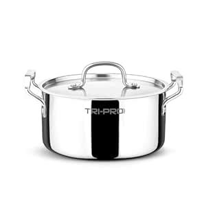 Bergner Tripro Tri-Ply 20 cm Casserole with Stainless Steel Lid