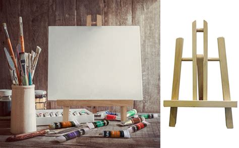 Artrina Mini Tabletop Display A-Frame Easel (Wooden, Natural) (1 Feet ...