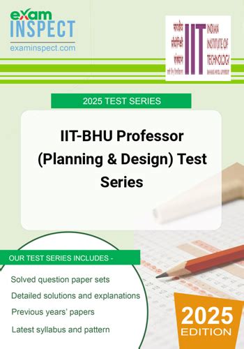 Buy IIT-BHU Professor (Planning & Design) Test Series 2025 Edition ...