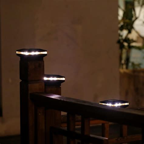 Buy Viewsun 16 Pack Solar Post Lights, Outdoor Fence Post Cap Light ...