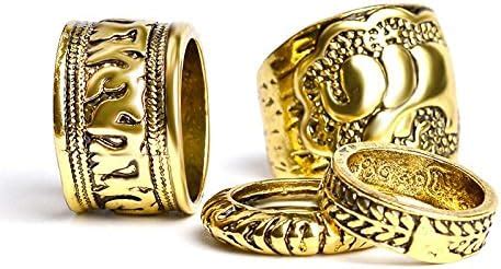 Shining Diva Fashion Set of 4 Boho Gold Plated Ring for Women and Girls ...