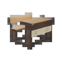 Student 5 Dual Classroom Desk by Geeken with Post Forming Top