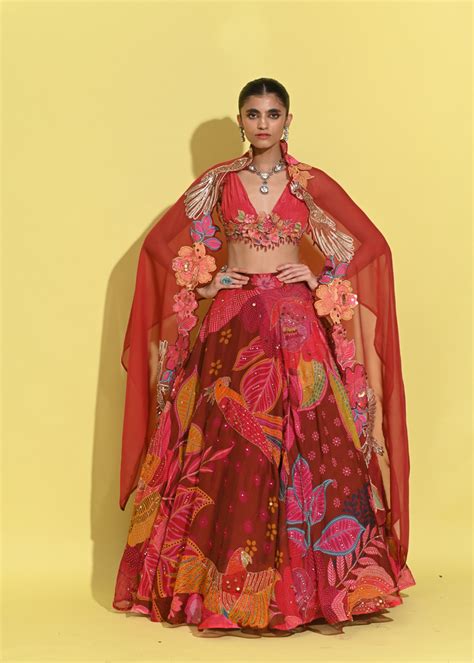 Ruby Woo Lehenga – Rishi and Vibhuti