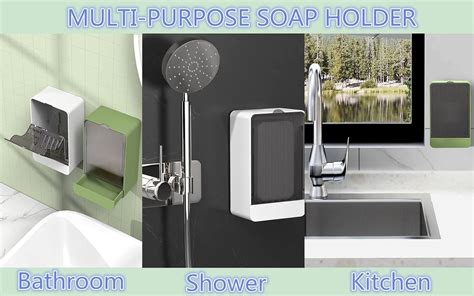 Buy HANCELANT Bathroom Soap Dishes, 2 Pack Bar Soap Holder with Drain ...