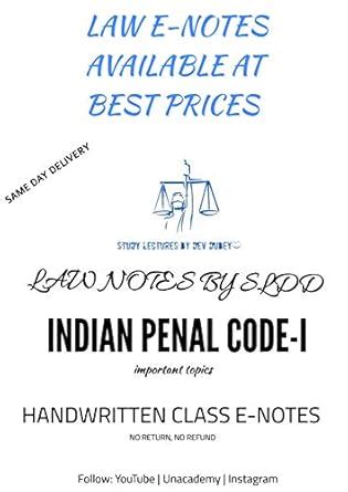 Buy IPC LAW NOTES BY SLDD Book Online at Low Prices in India | IPC LAW ...
