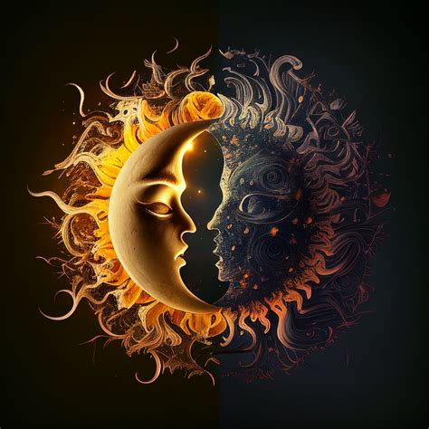 Sun and the moon | Moon stars art, Moon art, Sun art