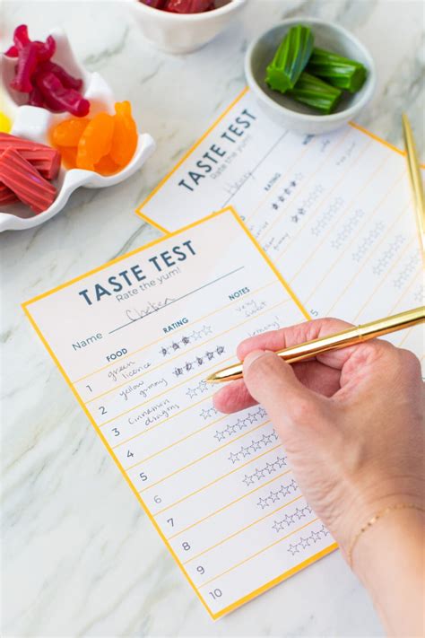 Image result for Taste Test Game Template