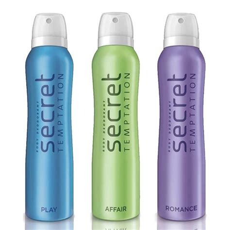 Buy Secret Temptation Affair, Play and Romance Deodorant for women, 150 ...