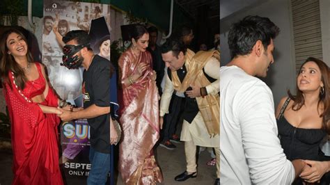 Sukhee screening: Shilpa Shetty-Raj Kundra dance, Govinda touches Rekha ...