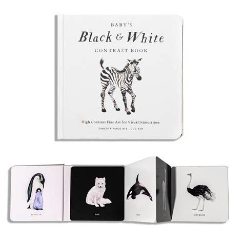 Baby's Black and White Contrast Book: High-Contrast Art for Visual ...