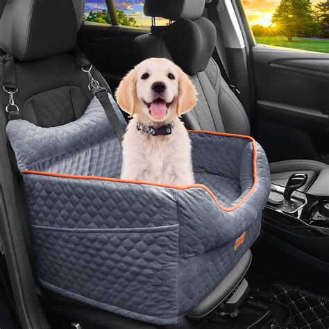 Dog Car Seat - Memory Foam Dog Booster Seat for Small Dogs Up to 25lbs ...