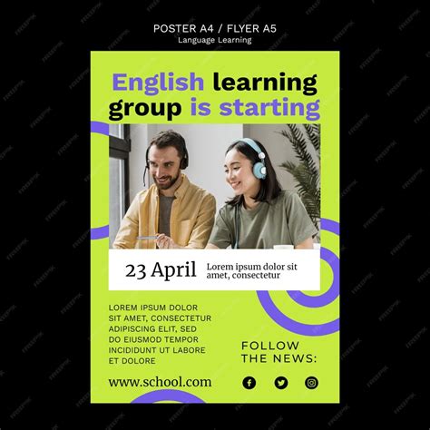 Language Learning Poster 的图像结果