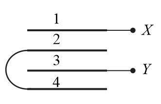 Four metal plates are arranged as shown in the figure. Capacitance ...