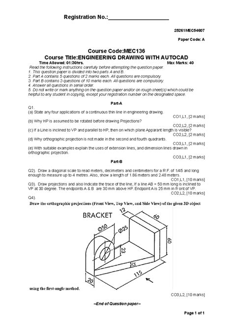 MEC136 Engineering Drawing with AutoCAD - Registration Paper ...