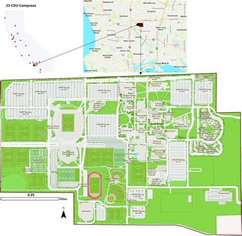 California State University Dominguez Hills (CSUDH). Note: Inset map ...