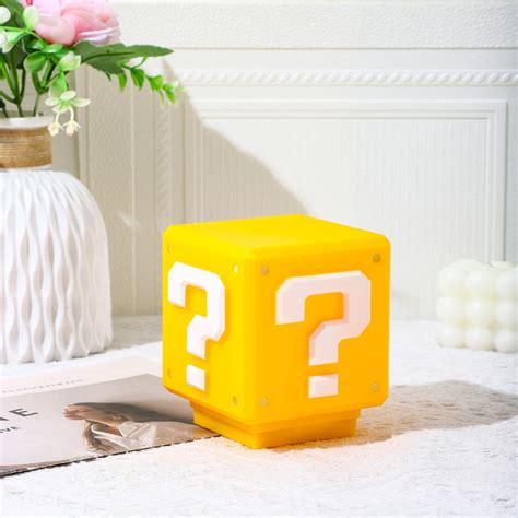 Buy Super Mario Question Brick LED Light with Sound Online from ...