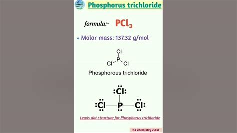 Phosphorus trichloride (PCl₃),formula,structure and molar mass of pcl3 ...