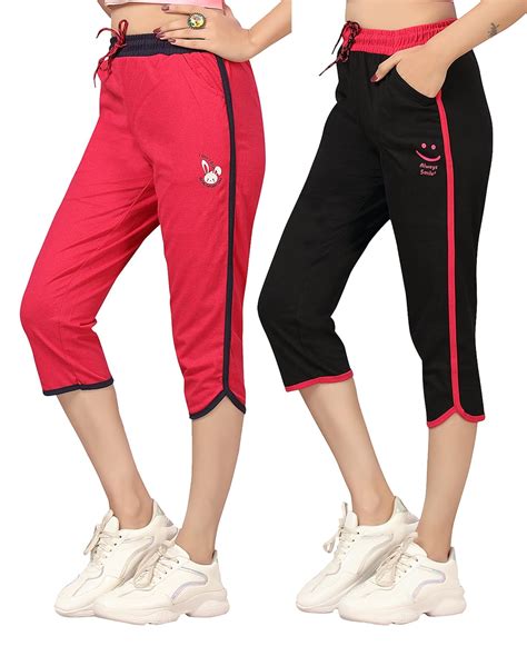 Buy SOUTH TREE Women Capri or 3/4th Net Folding (Pack of 2) at Amazon.in