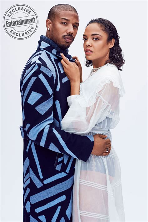 Tessa Thompson and Michael B. Jordan - Entertainment Weekly November ...