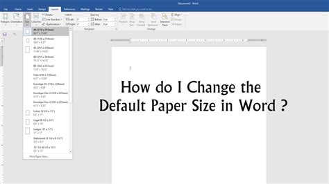 Image result for Default Paper Size
