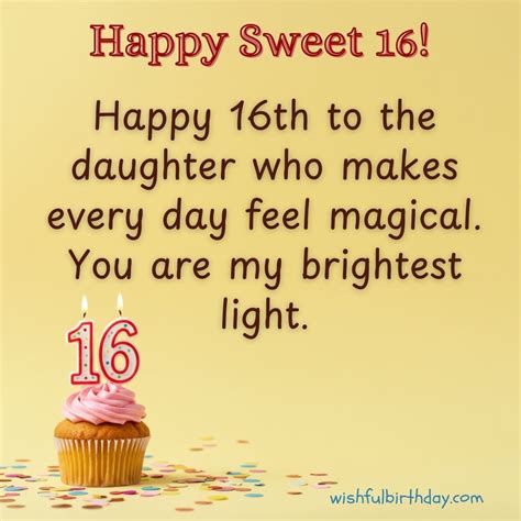 75 Sweet Happy 16th Birthday Wishes and Images for Every Teen - Wishful ...