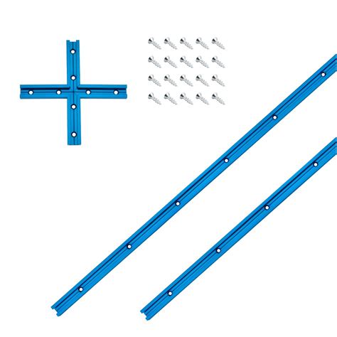 POWERTEC 71493 Double-Cut Profile Universal T-Track (24 inch) w ...