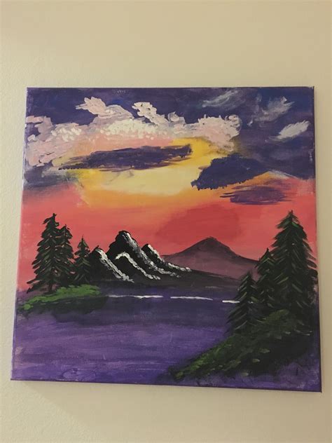 Image result for Bob Ross Paintings Sunset Tutorial