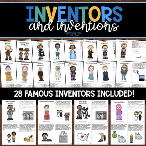Free printable famous female inventors and their inventions for kids – Artofit