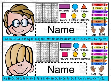 Printable Desk Name Tags For Students at Sara Sheridan blog