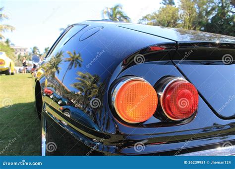 Classic Sports Car Tail Lights Editorial Photo - Image of rear, ferrari ...