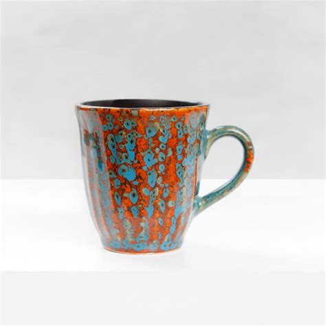 Buy The Earth Store Ceramic Handcrafted Corral Microwave Safe Coffee ...