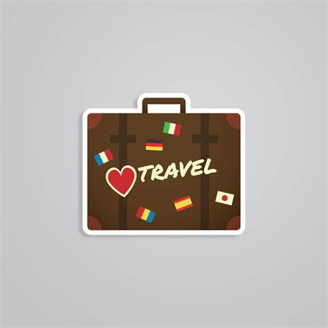 Love Travel Suitcase Sticker - Jet-Set in Style with this Adventure ...