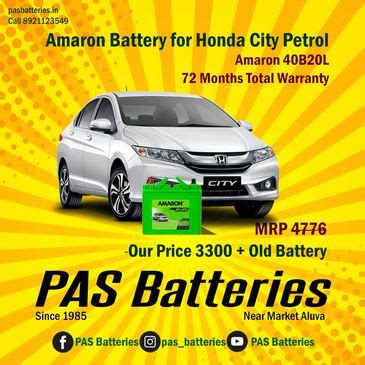 Honda City Battery Home Delivery & Installation