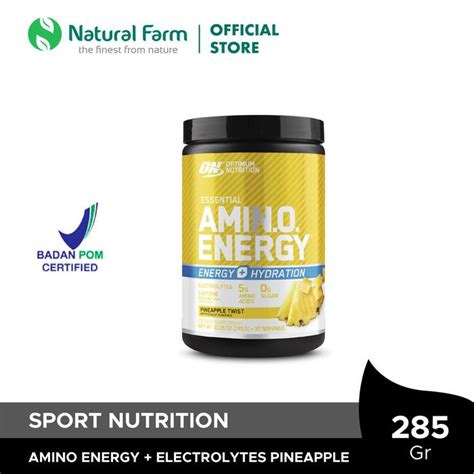 Promo Optimum Nutrition Amino Energy + Electrolytes Watermelon 285gr ...