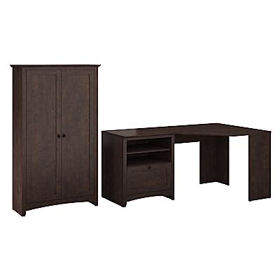 Bush Furniture Buena Vista Corner Desk with Tall | Ubuy India