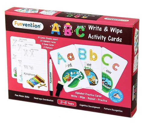 Buy Funvention ABC Alphabets - Write and Wipe Activity Educational Game ...
