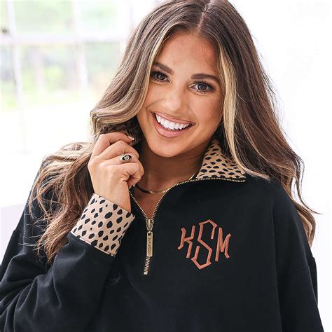 Personalized Quarter Zip Sweatshirt