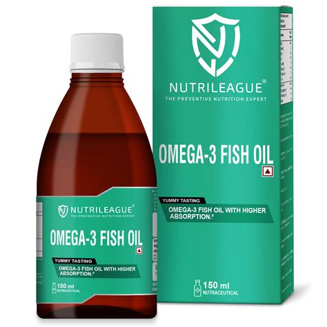 Omega-3 Fish Oil 600 mg Syrup with EPA & DHA | 150 ml | Support Cognit ...