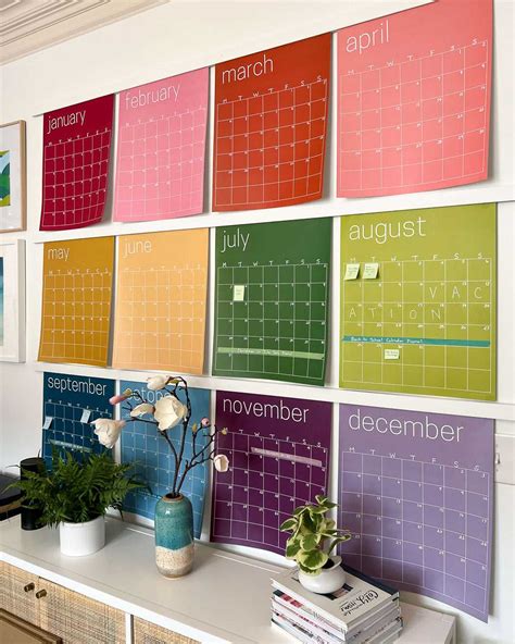 Free Large Wall Calendar Template for Easy Planning and Organization