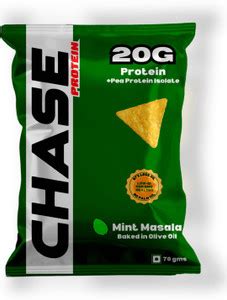 CHASE PROTEIN High Protein Baked Chips | 20g Protein | Mint Masala ...