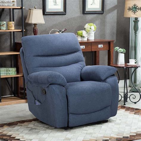 Buy Lingjia Recliner Chair, Fabric Manual Recliner Sofa with Massage ...