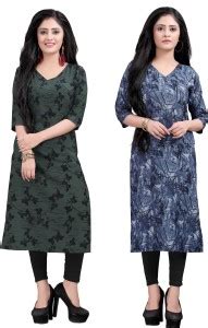 DSK STUDIO Women Floral Print Straight Kurta - Buy DSK STUDIO Women ...