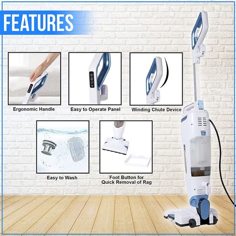 Buy Steam Vacuum Cleaner with Carpet Glider, Multi Purpose Steam ...