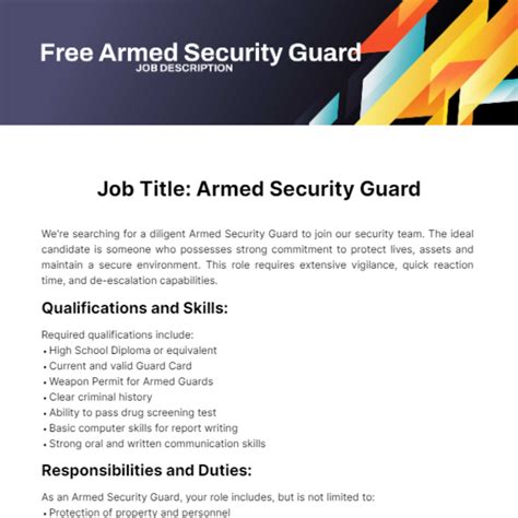 Security Guard Responsibilities