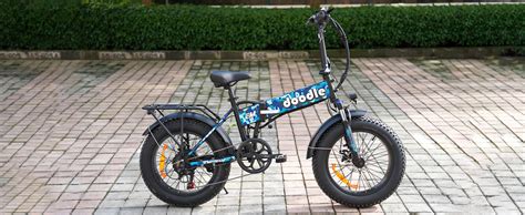 EMotorad Doodle Pro Fat-Tire Foldable Electric Mountain Bike – 250W ...