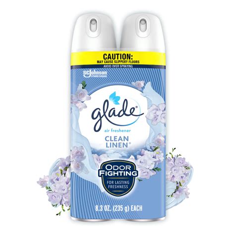 Glade Air Freshener Spray, Clean Linen Scent, Fragrance Infused with ...