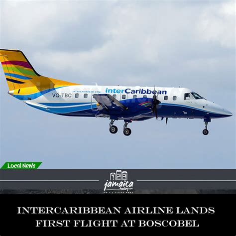 First Commercial Flight Ever at Ian Fleming International Airport
