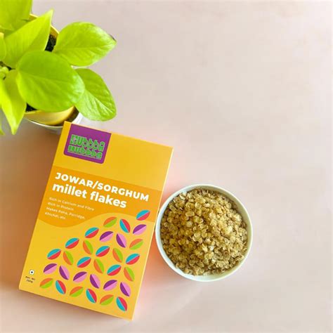 Hubbba Hubbba Jowar/Sorghum Millet Flakes | Nutrient-Rich Base Healthy ...